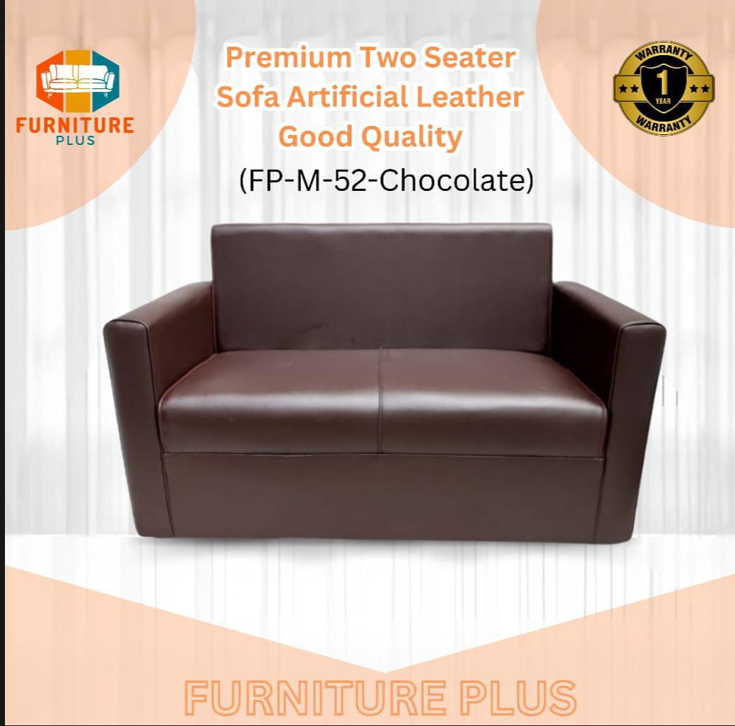 (FP-M-52-Chocolate) Two seater sofa