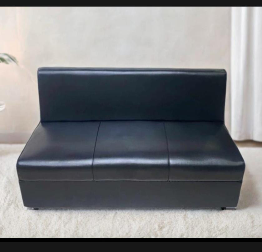 (FP-M-28-Black)Three Seat Sofa Black