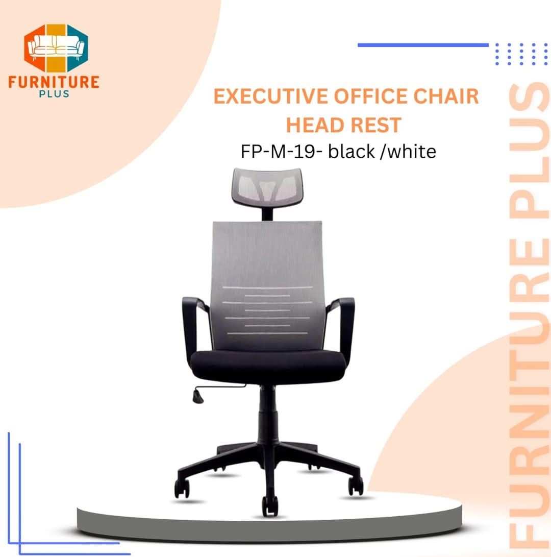 (FP-M-19-Black White) Manager Chair