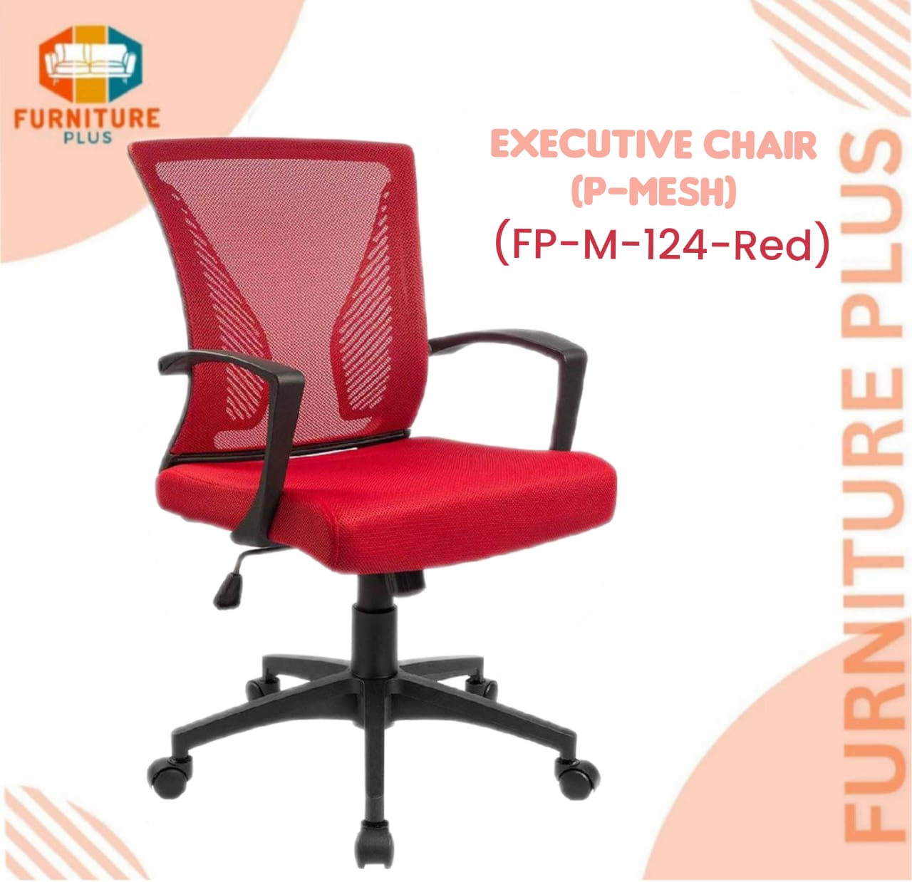 (FP-M-124- Red)Eexecutive Chair