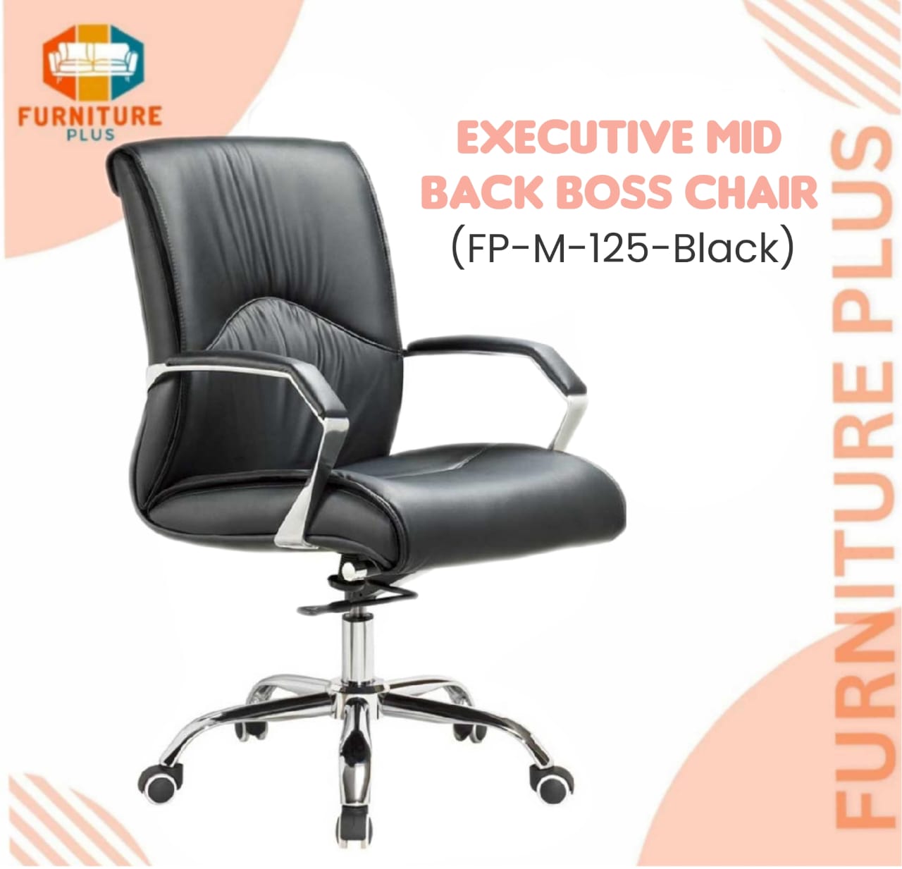 (FP-M-125-Black) Boss Chair