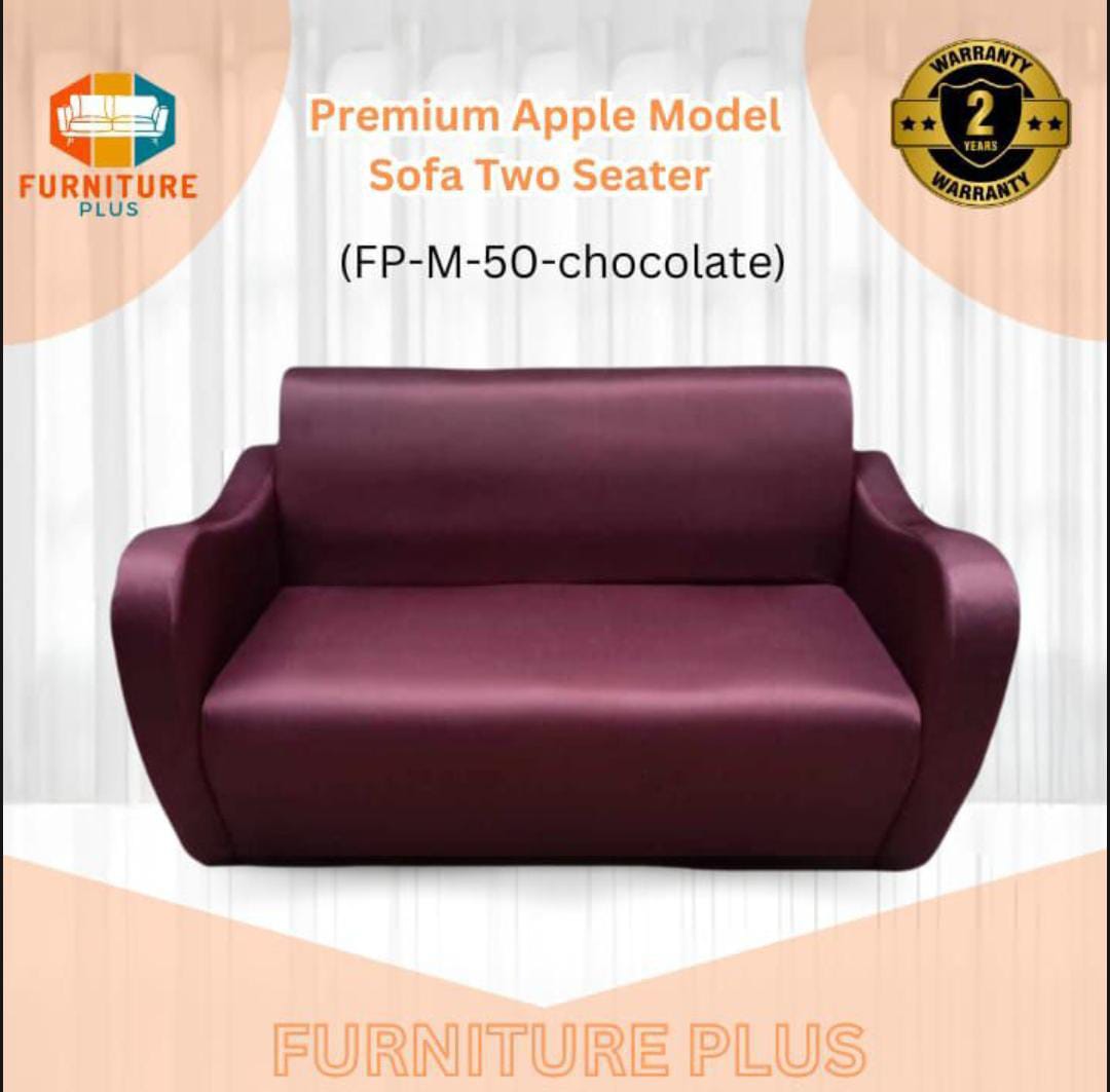 (FP-M-50-Chocolate) Premium Two Seater Sofa With Handle