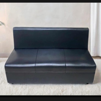 (FP-M-28-Black)Three Seat Sofa Black