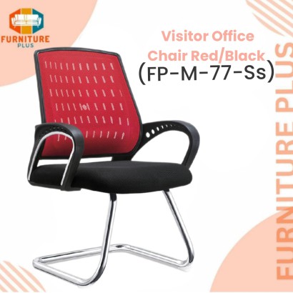 (FP-M-77-Red/Black) Visitor Chair