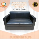 (FP-M-52-Black) Two seater sofa