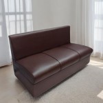 (FP-M-28-Chocolate)Three Seat Sofa Chocolate