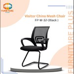 (FP-M-32-Black)Visitor Chair China Mesh