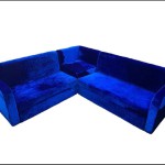 (FP-M-144-Blue) Royal Blue Velvet Touch Corner Separable Sofa sat 2+3 Best Quality